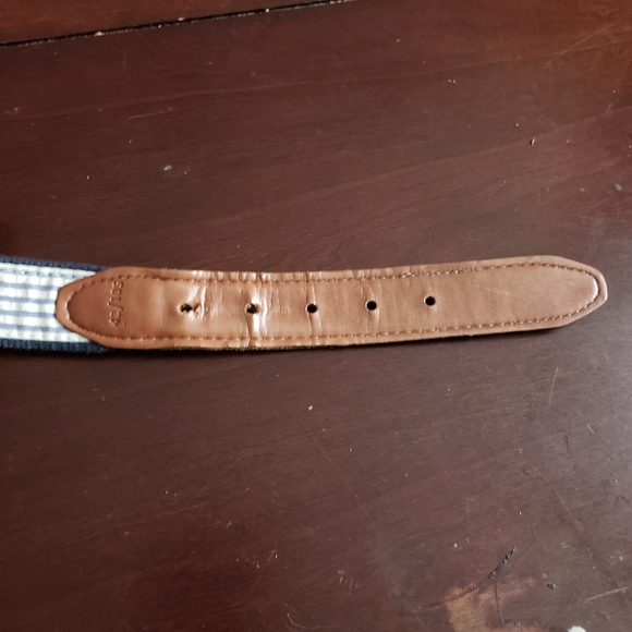 Georgia Traditional Embroidered Men's Belt Navy - Picture 5 of 5